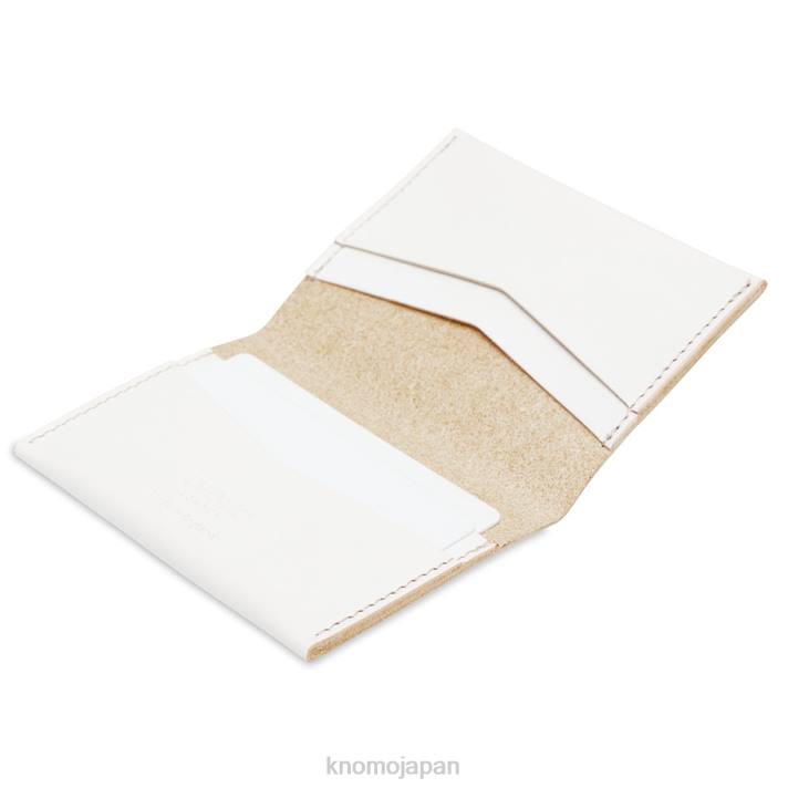 KNOMO 折りたたみ式レザーカードホルダー 6VZF70 白 新しい森のコレクション