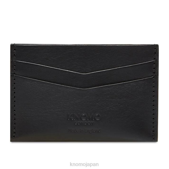 KNOMO スリムなレザーカードホルダー 6VZF71 黒 新しい森のコレクション